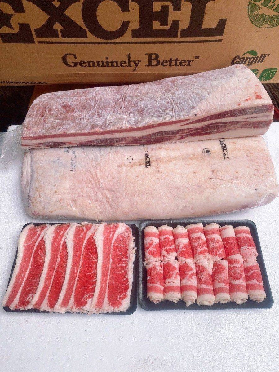 Ba Chỉ Bò Canada Cuộn