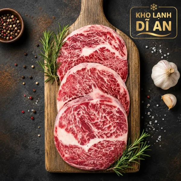 LÕI VAI TRÂU KOBE STEAK - 2 KHÂY 1KG – Kho Lạnh Dĩ An