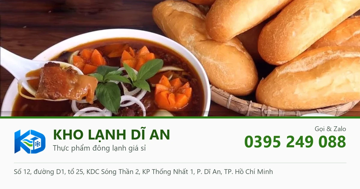 bò kho bánh mì - Kho Lạnh Dĩ An