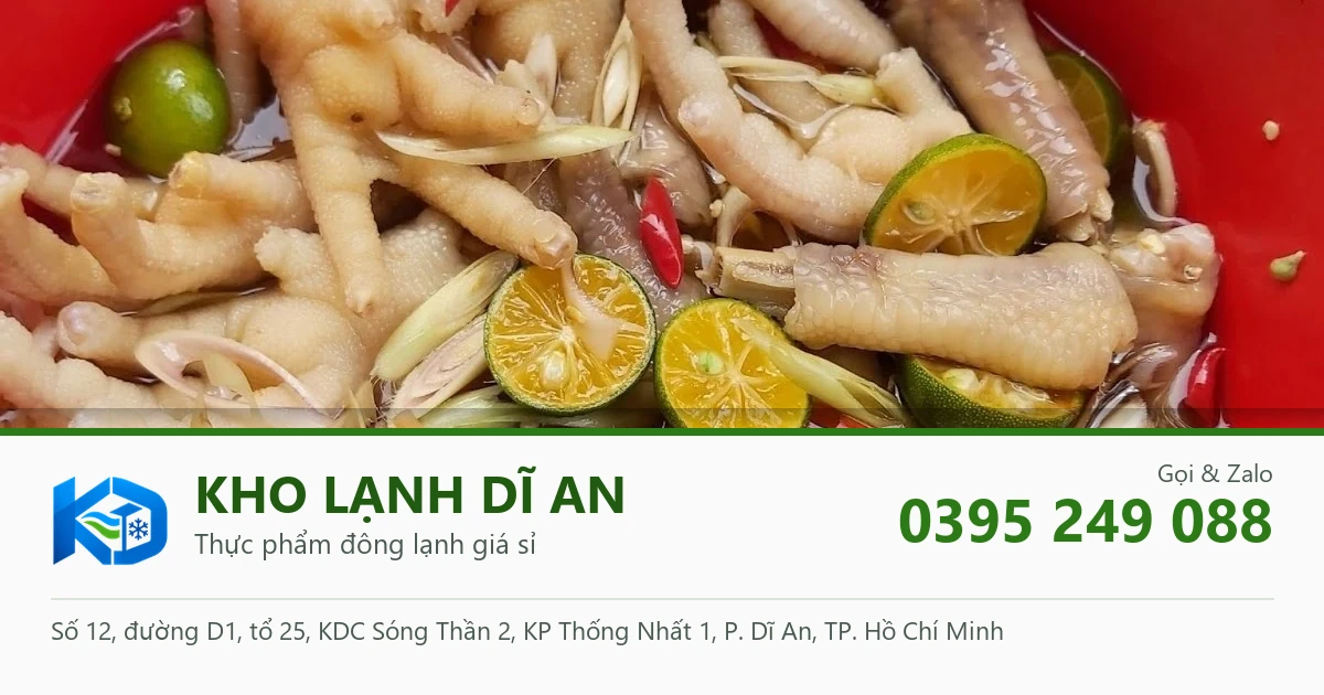 Chân gà sả tắc - Kho Lạnh Dĩ An