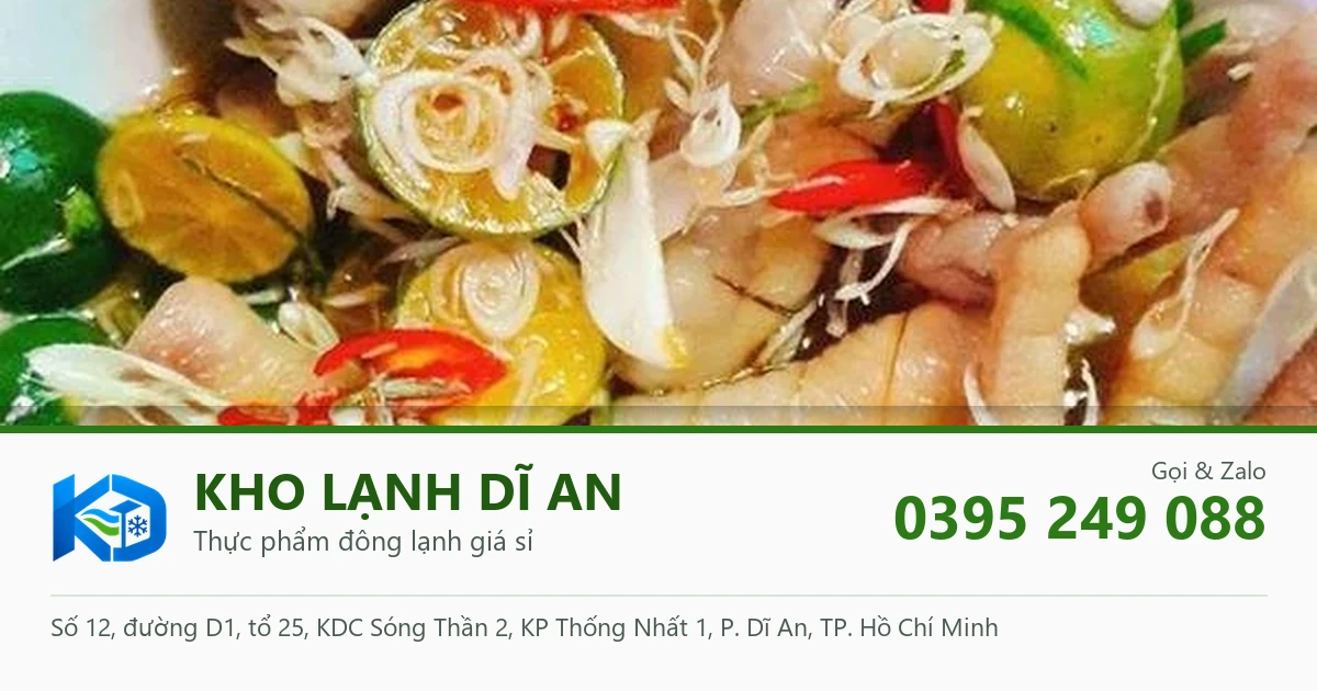 chân gà ngâm sả tắc ớt - Kho Lạnh Dĩ An