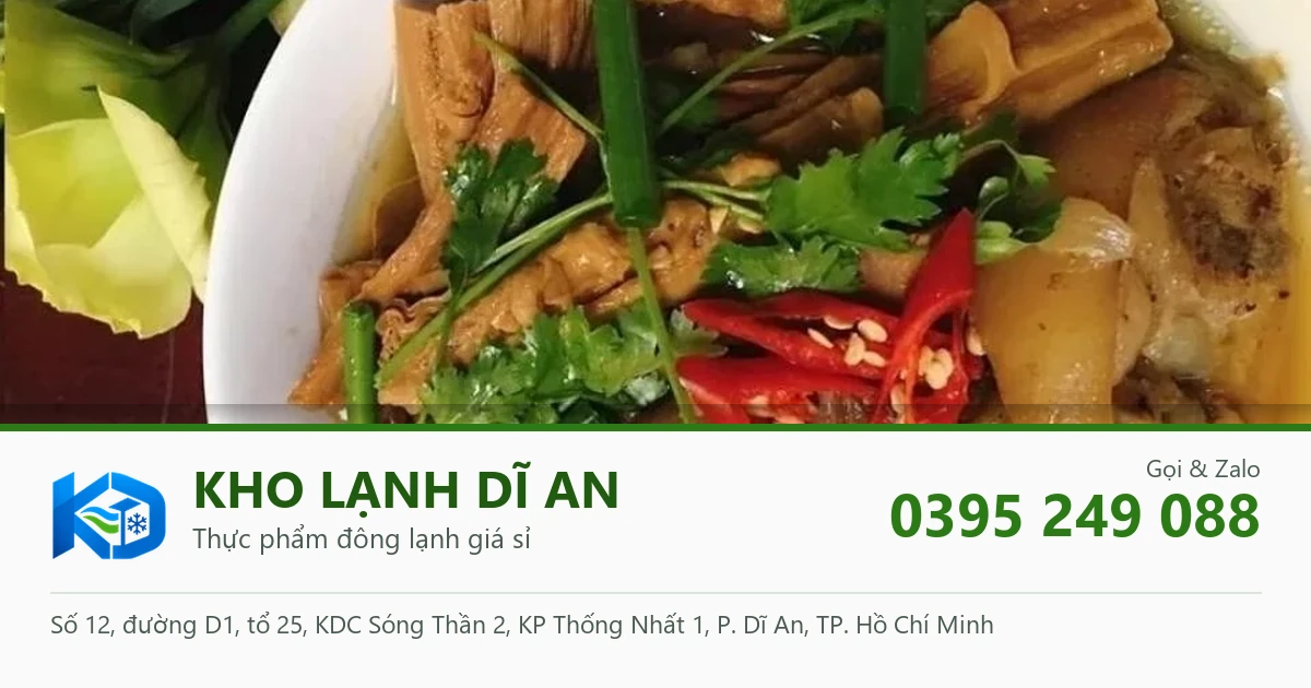 giò heo hầm măng - Kho Lạnh Dĩ An