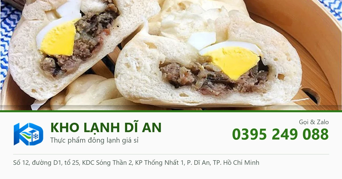 bánh bao nhân thịt - Kho Lạnh Dĩ An