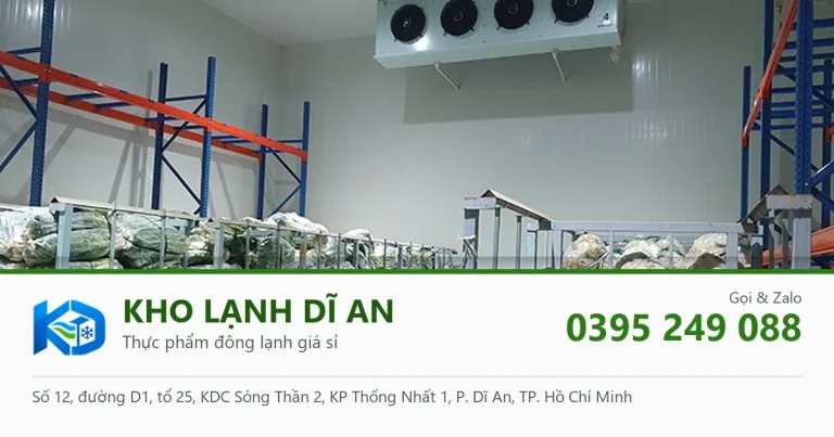 kho lạnh thực phẩm đông lạnh - Kho Lạnh Dĩ An
