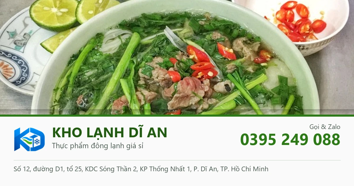 tô phở bò - Kho Lạnh Dĩ An