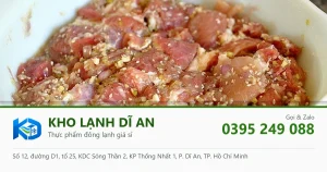 thịt nướng ướp gia vị vỉ than - Kho Lạnh Dĩ An